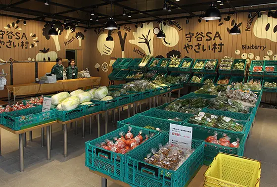 野菜直売所も併設