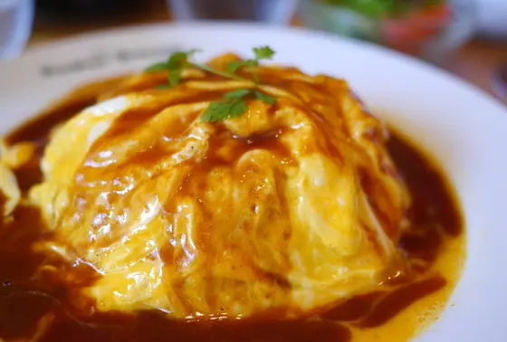 オムライスはトロトロ