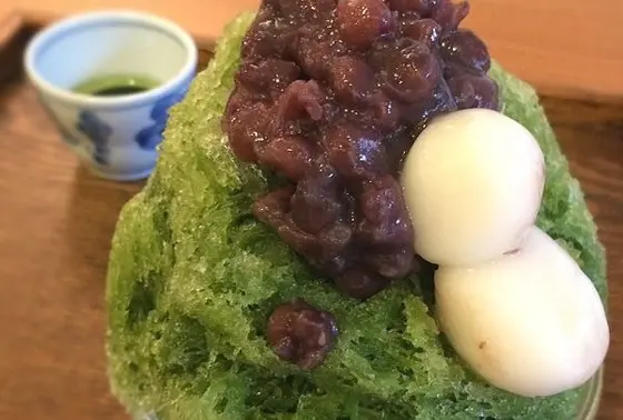 抹茶かき氷！