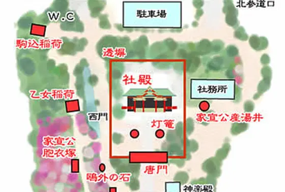 神社内マップ