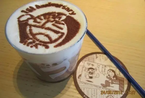 ドラえもんカフェオリジナルラテアート