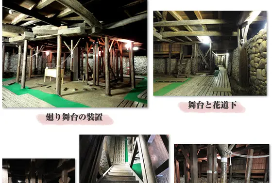 舞台の裏手