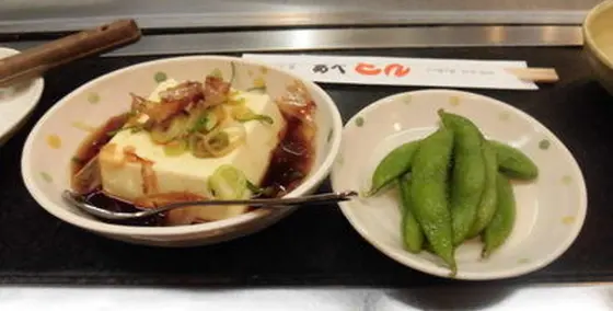 冷奴と枝豆