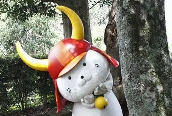 ゆるかわ、ひこにゃんと記念撮影