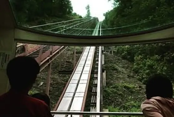 モノレール、中からはこんな感じ！