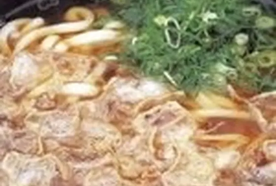 〆のかすうどん