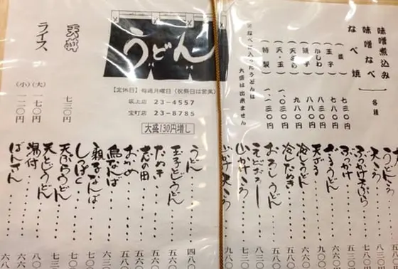 メニュー❗️