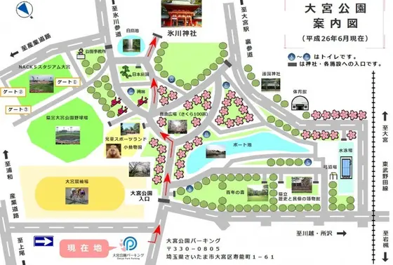 埼玉県立大宮公園案内図