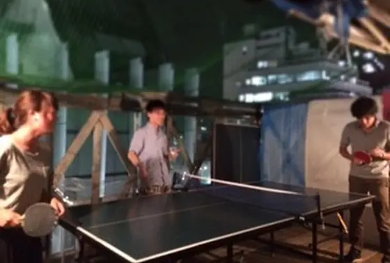 卓球台が、、笑