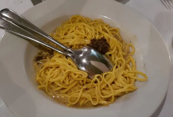 魚介類たっぷりのパスタ