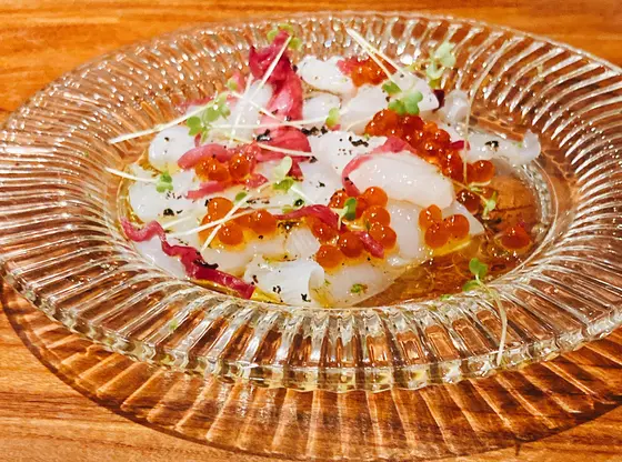 氷見産アオリイカのカルパッチョ