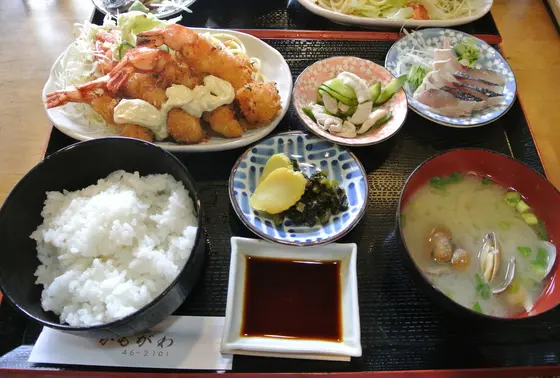 エビフライ定食