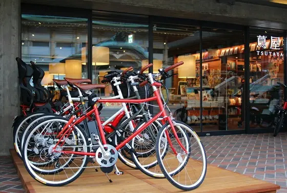 レンタサイクルで巡るのもオススメ!