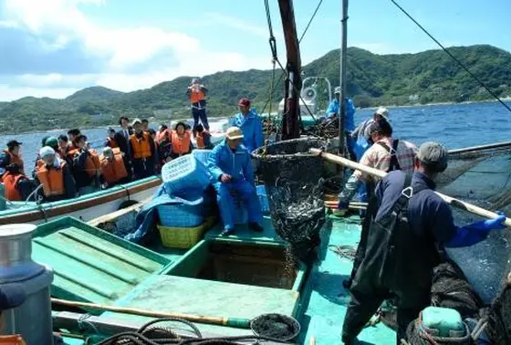 定置網漁見学ができますよ！