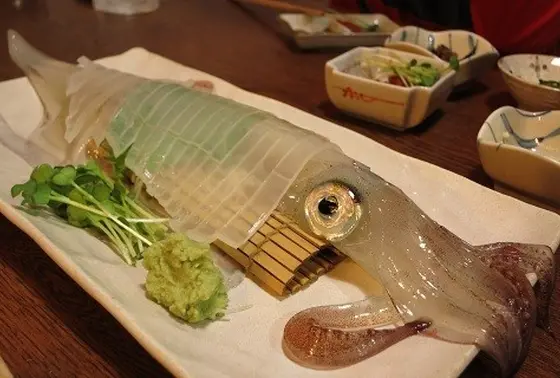ヤリイカ活造り