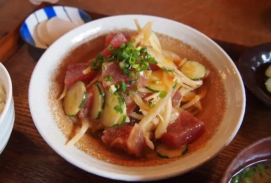 刺身味噌和え定食