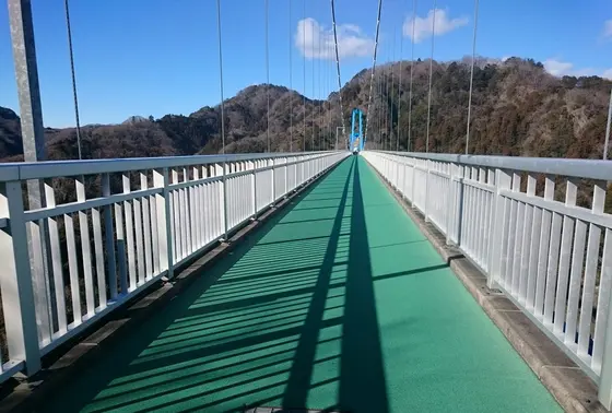 吊り橋を渡ってみる