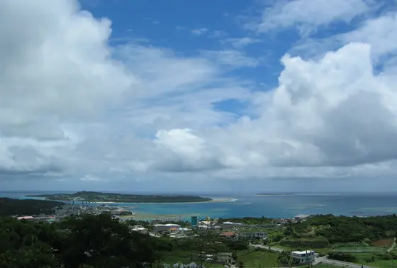 目の前には絶景！