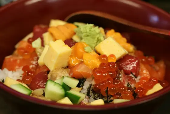 お花の後は、築地でランチ