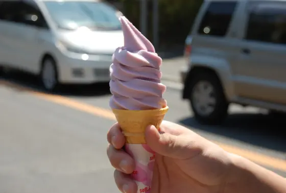 紫いもソフトクリーム