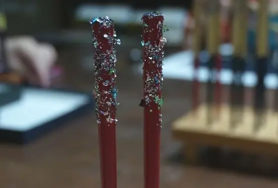箔をつけてみた