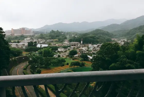 ふれあい橋からの景色