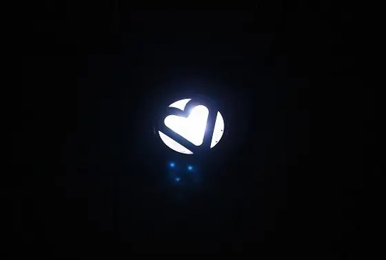 ハート形ライト