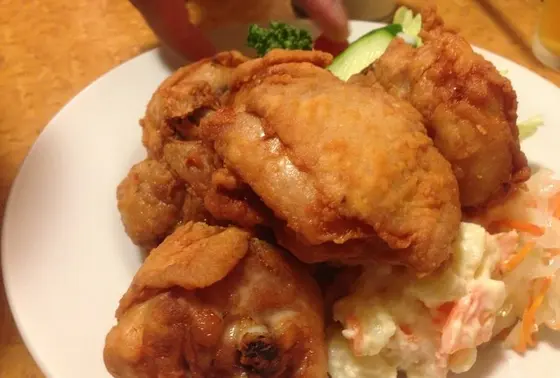 鶏のから揚げも絶品！