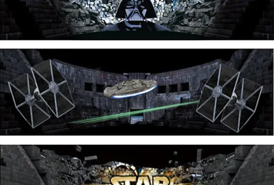 スターウォーズのプロジェクションマッピング！