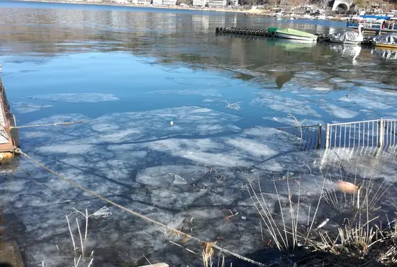 分厚い氷