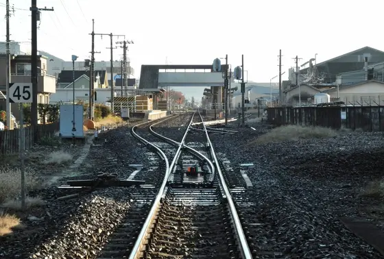 川崎重工の中にある駅