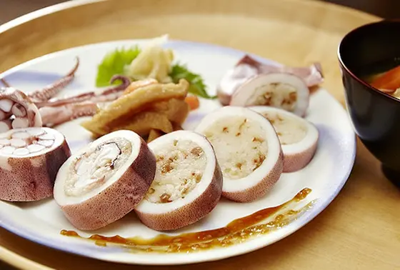 新鮮な海鮮が味わえる。