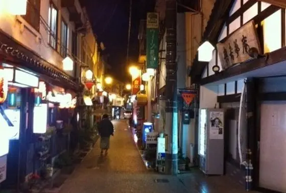 三朝温泉　温泉街