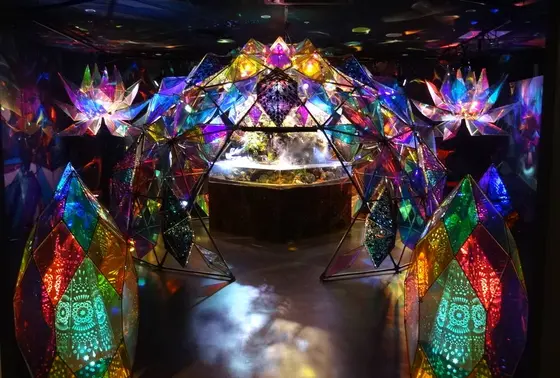 Stained glass × 金魚