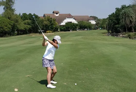 フラットなコース。