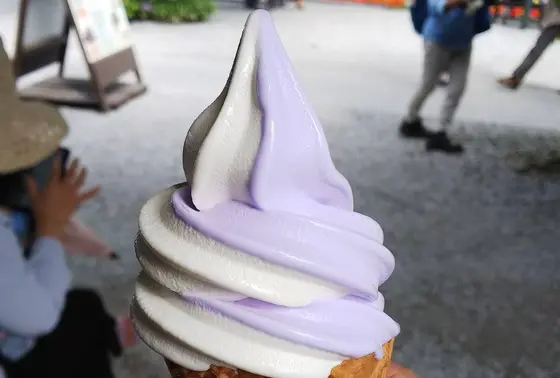 ラベンダーのソフトクリーム(^○^)