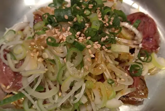 ハツのたたき