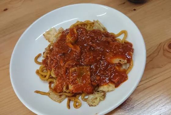 ミートソース焼きそば