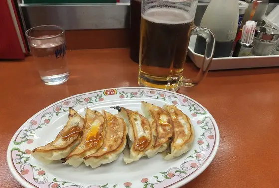餃子とビール