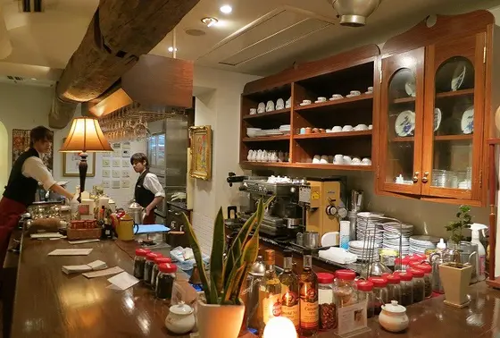 アンティークな雰囲気の店内
