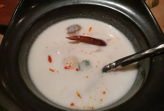 ココナッツミルクのスープ