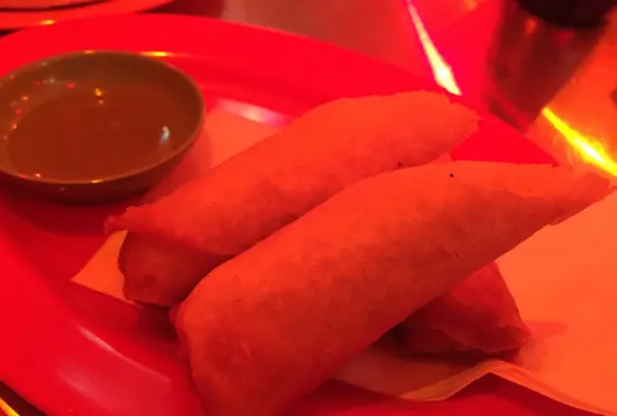 オススメはバナナのデザート