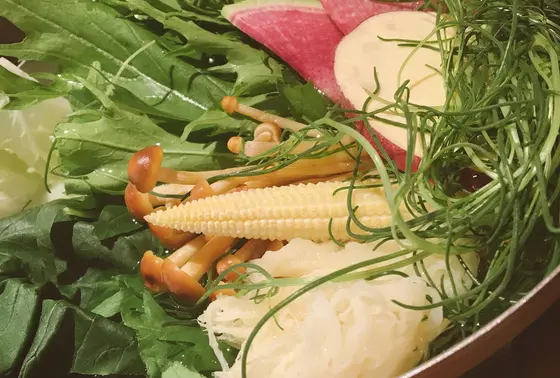 おかわり自由な旬な野菜