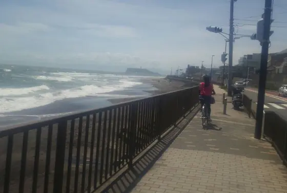 海風がきもちい