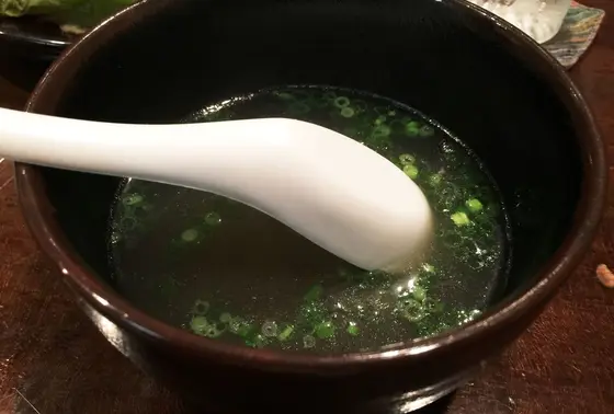 〆のスープ