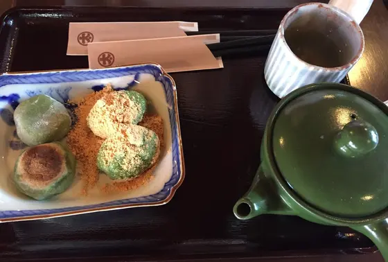 神代餅のセット