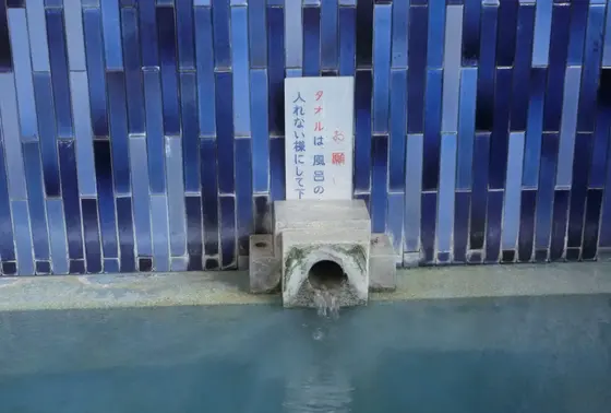 神社境内から湧出するまどろみの湯
