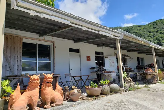 シーサーがお出迎え