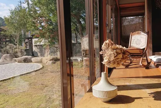 中庭を眺めながらも素敵～