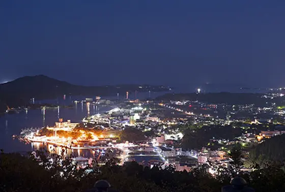 内湾の夜景